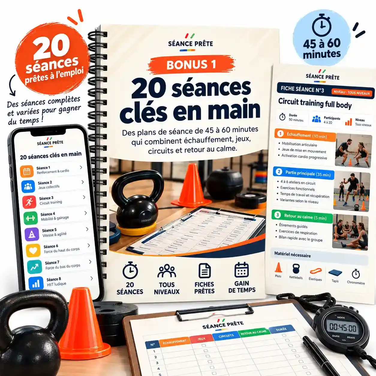 Bonus 1 : 20 séances clés en main
