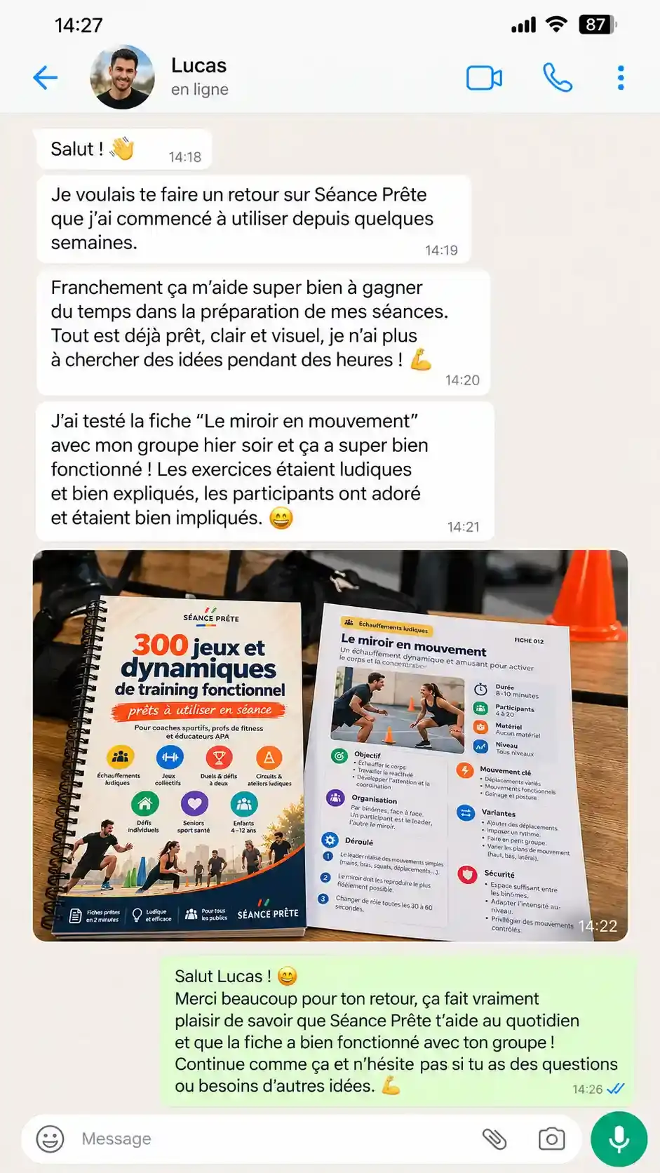 Témoignage d'un coach